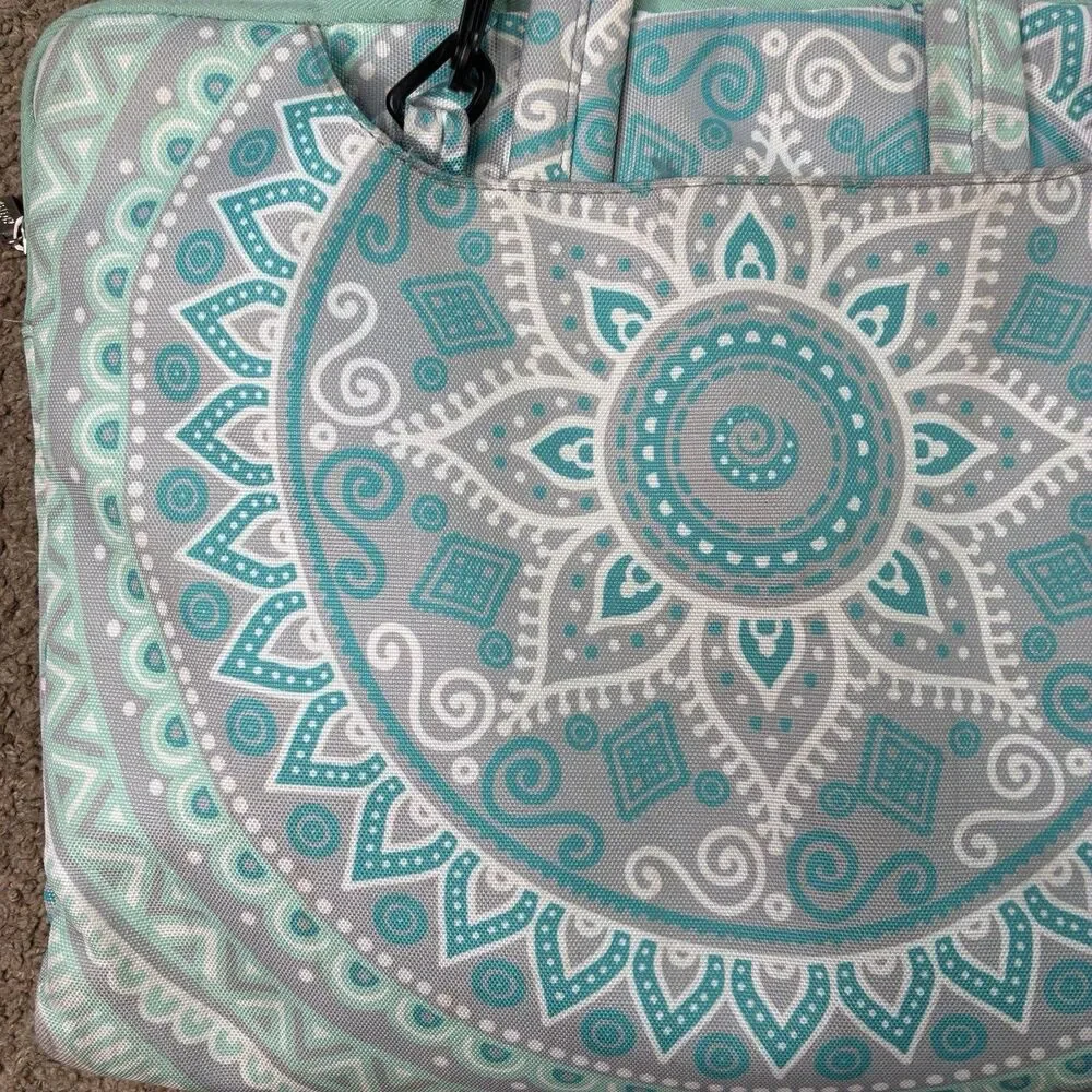 MOSISO Canvas Mandala Laptop Shoulder Bag Carrying Case 13